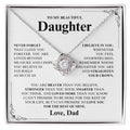 To My Daughter Necklace