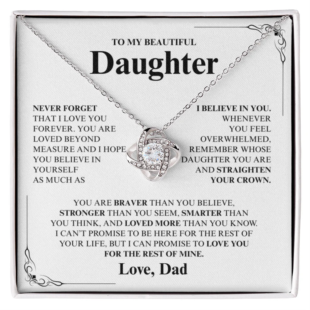 To My Daughter Necklace