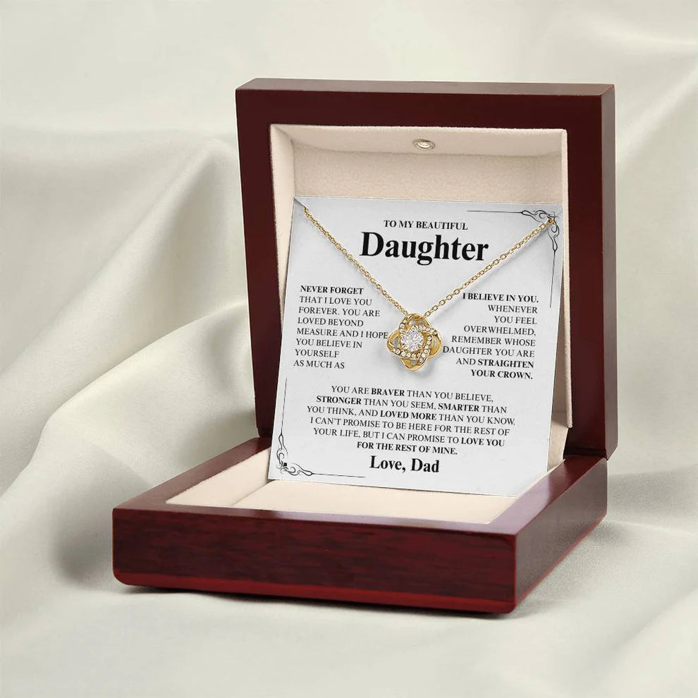To My Daughter Necklace
