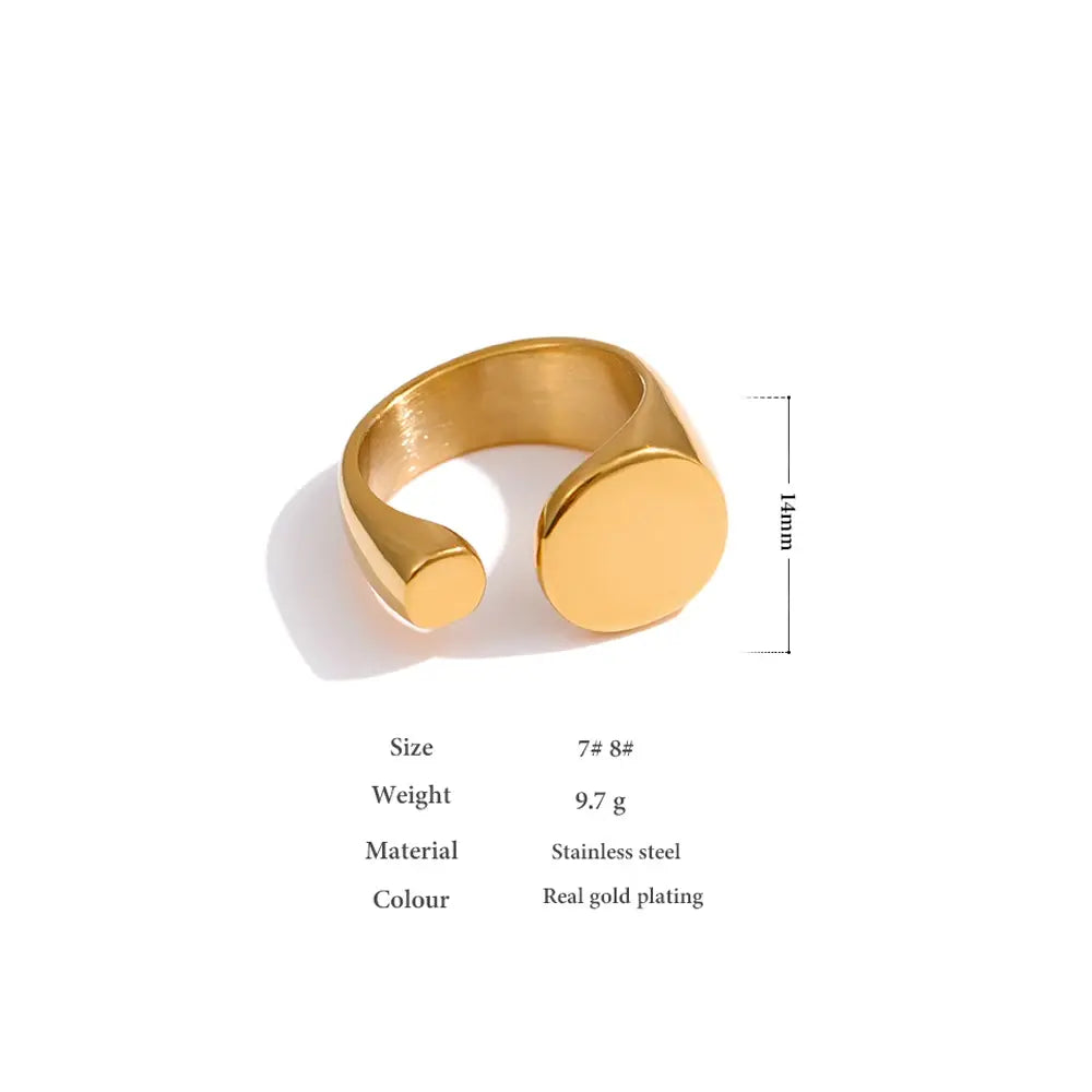 PHOEBE Stainless Steel Geometric Ring