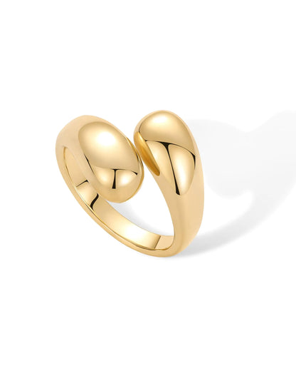 SLOAN 14K Gold Plated Chunky Open Twist Ring