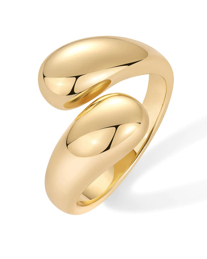 SLOAN 14K Gold Plated Chunky Open Twist Ring