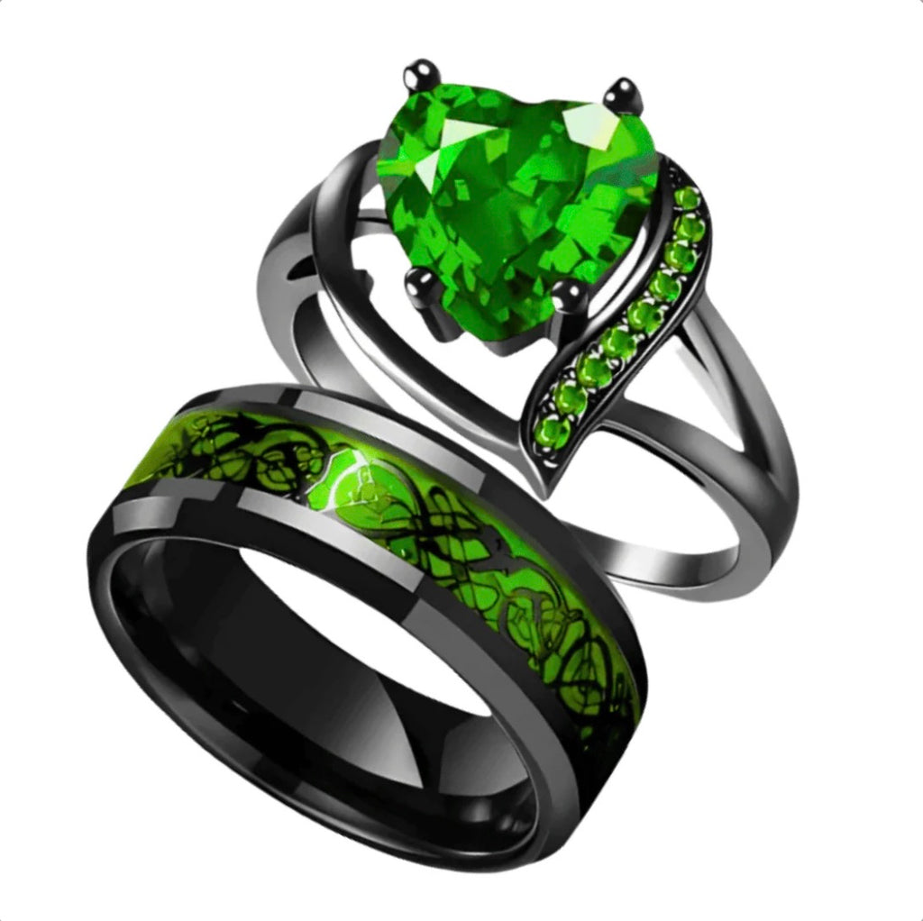 Opal-Ivy Promise Rings