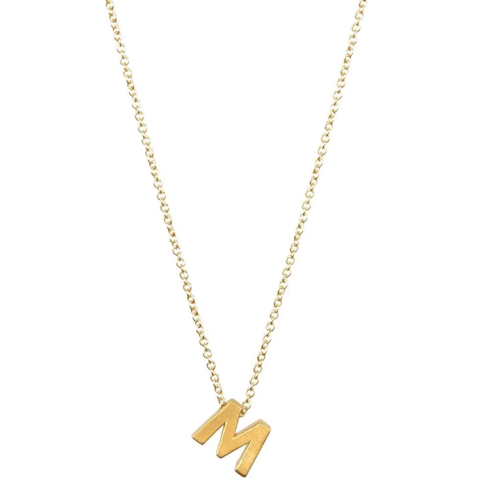 Letter Pendant Necklace