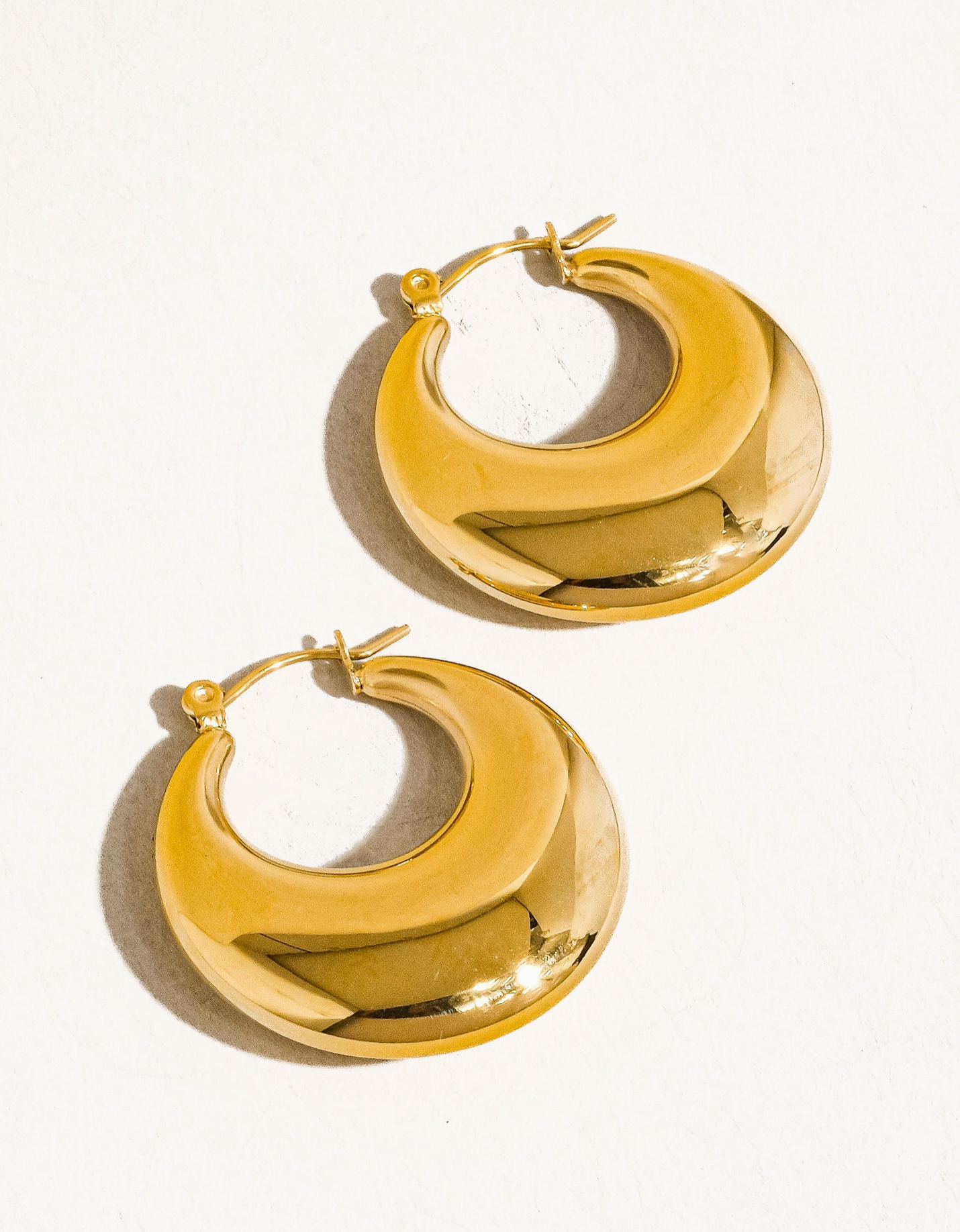 CELESTE Classic Round Hoop Earrings