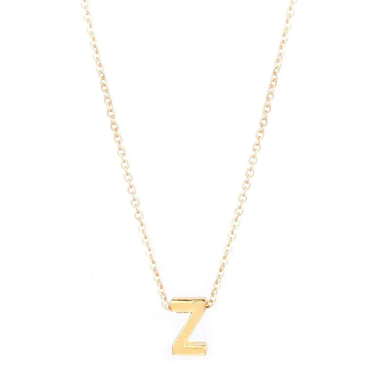 Letter Pendant Necklace