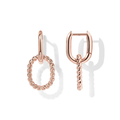 MARGOT 14K Rose Gold Convertible Earrings